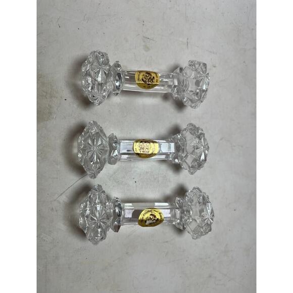 3 House of Goebel full lead crystal knife rest West Germany- 4" - Picture 1 of 2